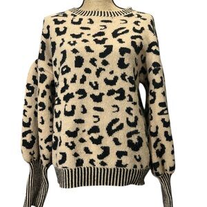Jodifl leopard print sweater. EC.  Size medium